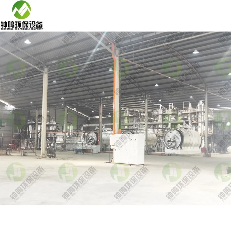 Plastic Pyrolysis Oil Refinery Machine to get EU standard diesel For Sale