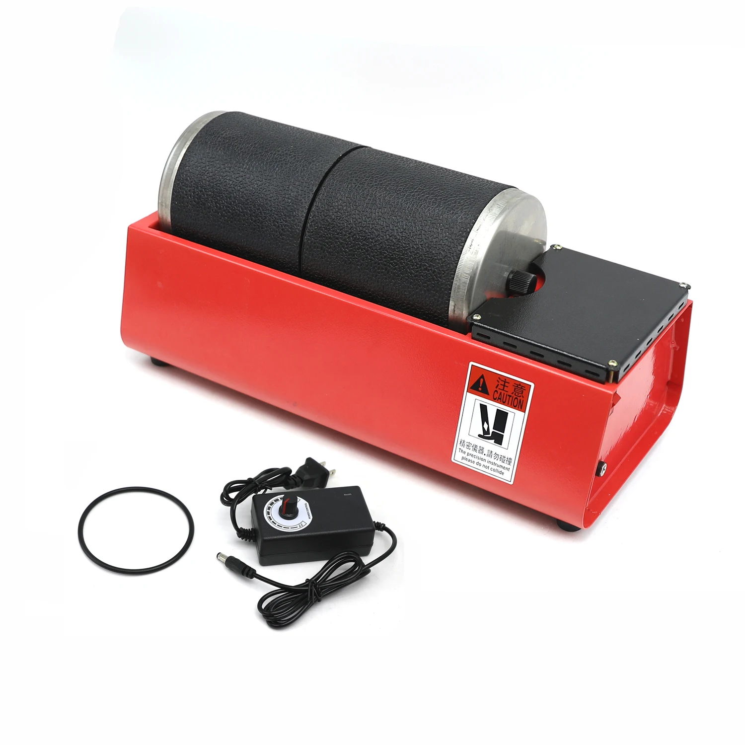 1L Capacity Mini Jewellery Rotary Polisher Jewelry Tumbler Polishing Machine with Glass Barrel for Gold Silver Jade Rock
