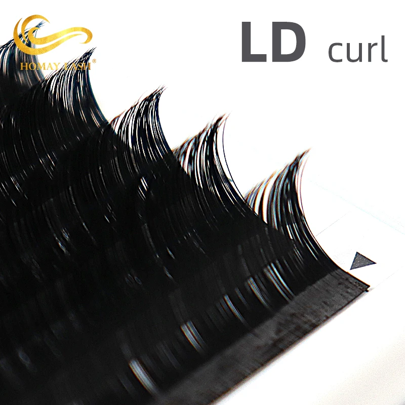 0.05 0.07 L L+ LC LD M curl 20mm individual lash extension lash trays faux mink cashmere volume eyelash extension lash trays