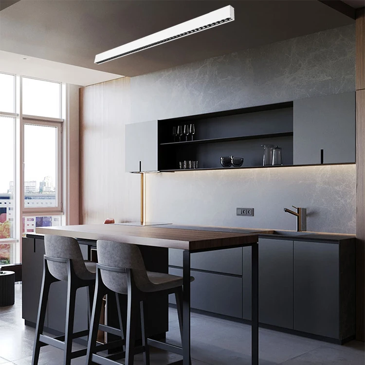 Elegant design indoor office shop restaurant aluminum housing 36w led linear pendant light