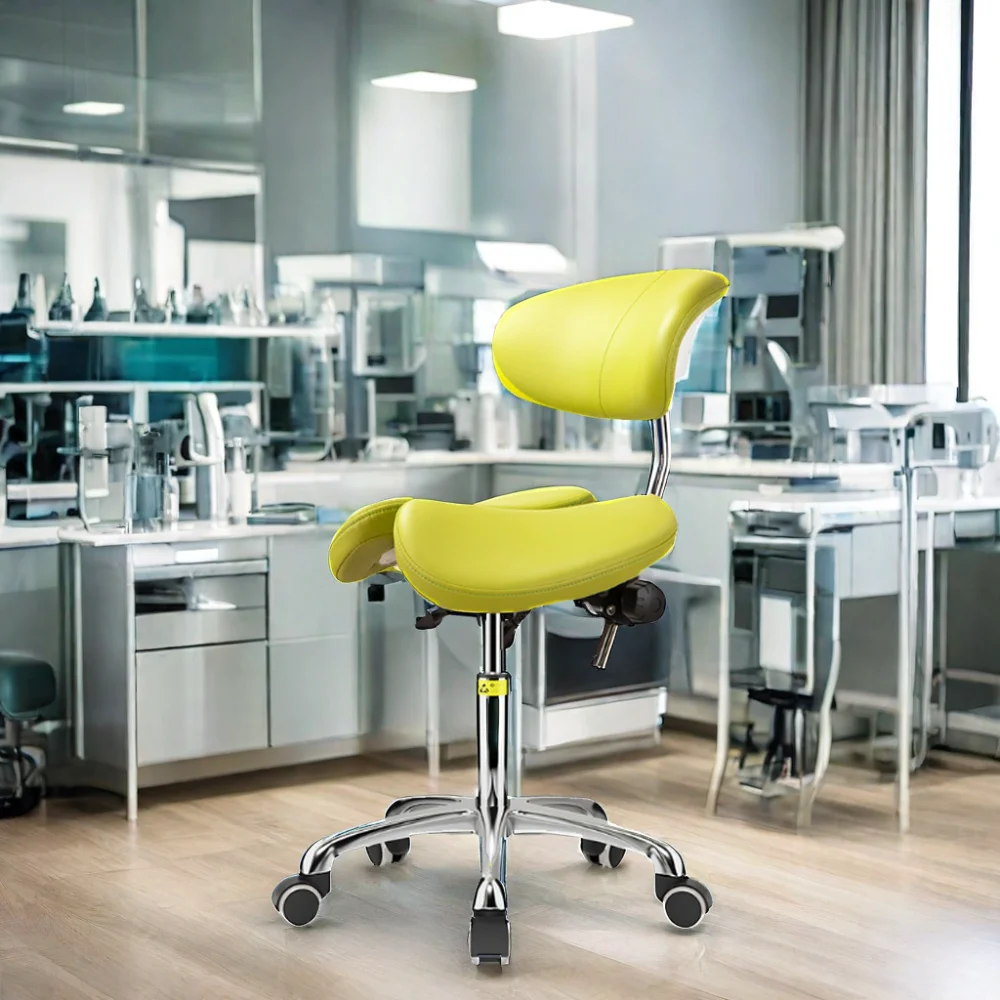 Hospital Chair Lab Stool Hospital Doctor Nurse Saddle Chair Ergonomic Saddle Seat Height Adjustable