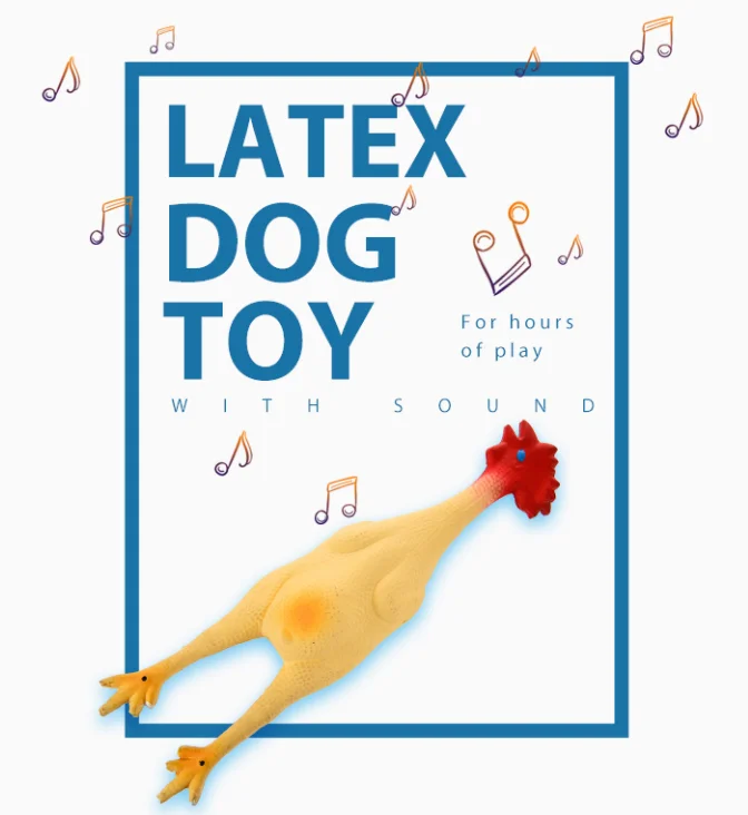Favorite Price Natural Latex Rubber Christmas Chicken Pet Toy For Dogs