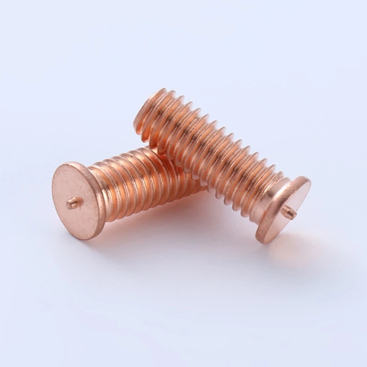 ISO 13918 Factory M2 M3 M4 M5 M6 M2.5 M8 M9 M10 Stud welding bolt carbon steel copper plated welding stud Spot Welding Screws