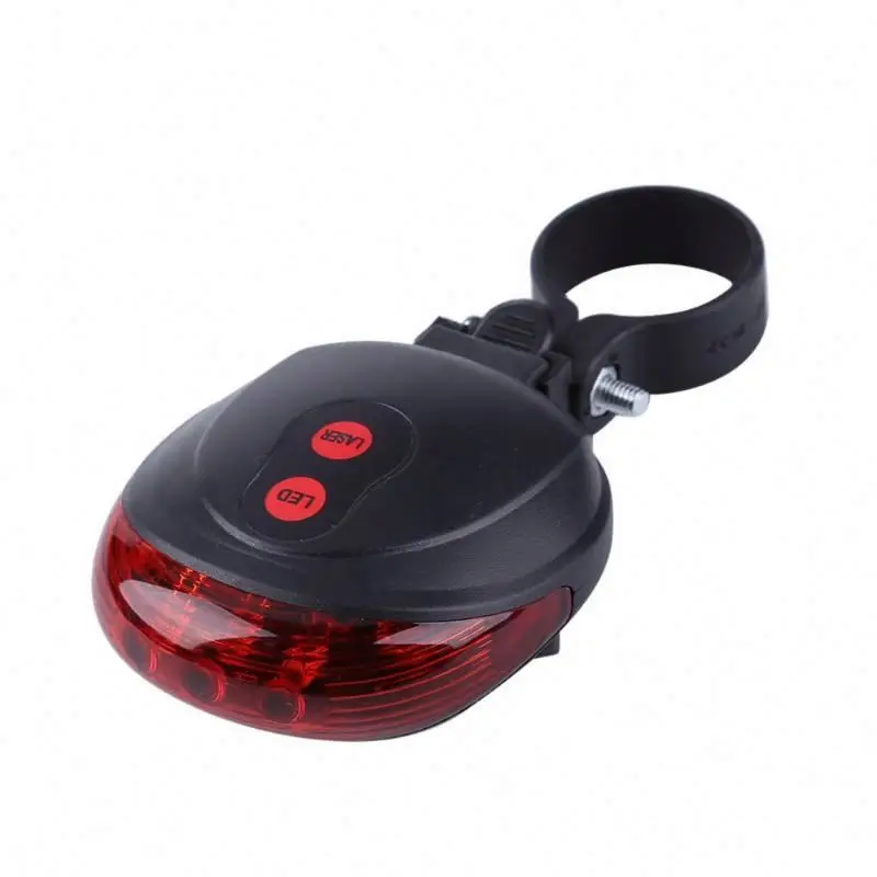 
Red Line Bike Cycling Lights Waterproof 5 LED 2 Lasers 3 Modes Bike Taillight Safety Warning Light Bicycle Light Tail Lamp 