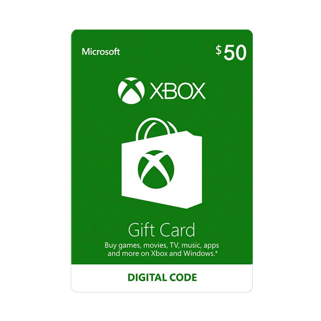 Xbox $50 Gift Card [Digital Code]