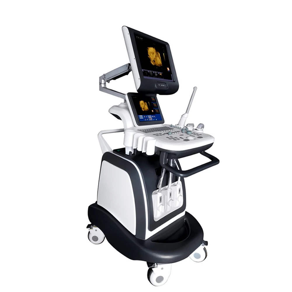 Ультразвуковая машина медицинская тележка цветная Доплер 4d 3d ультразвуковая диагностическая система для человека