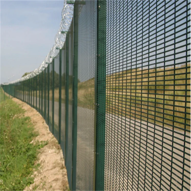 Anti-Cut PVC Coated Galvanized Fence Anti Climb 358 Metal Security Fence Panels