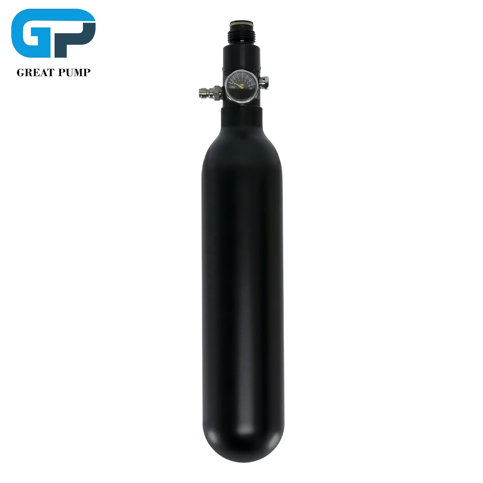 GP High Pressure Round Bottom 0.45L Aluminum 20mpa 3000psi HPA Gas Cylinder