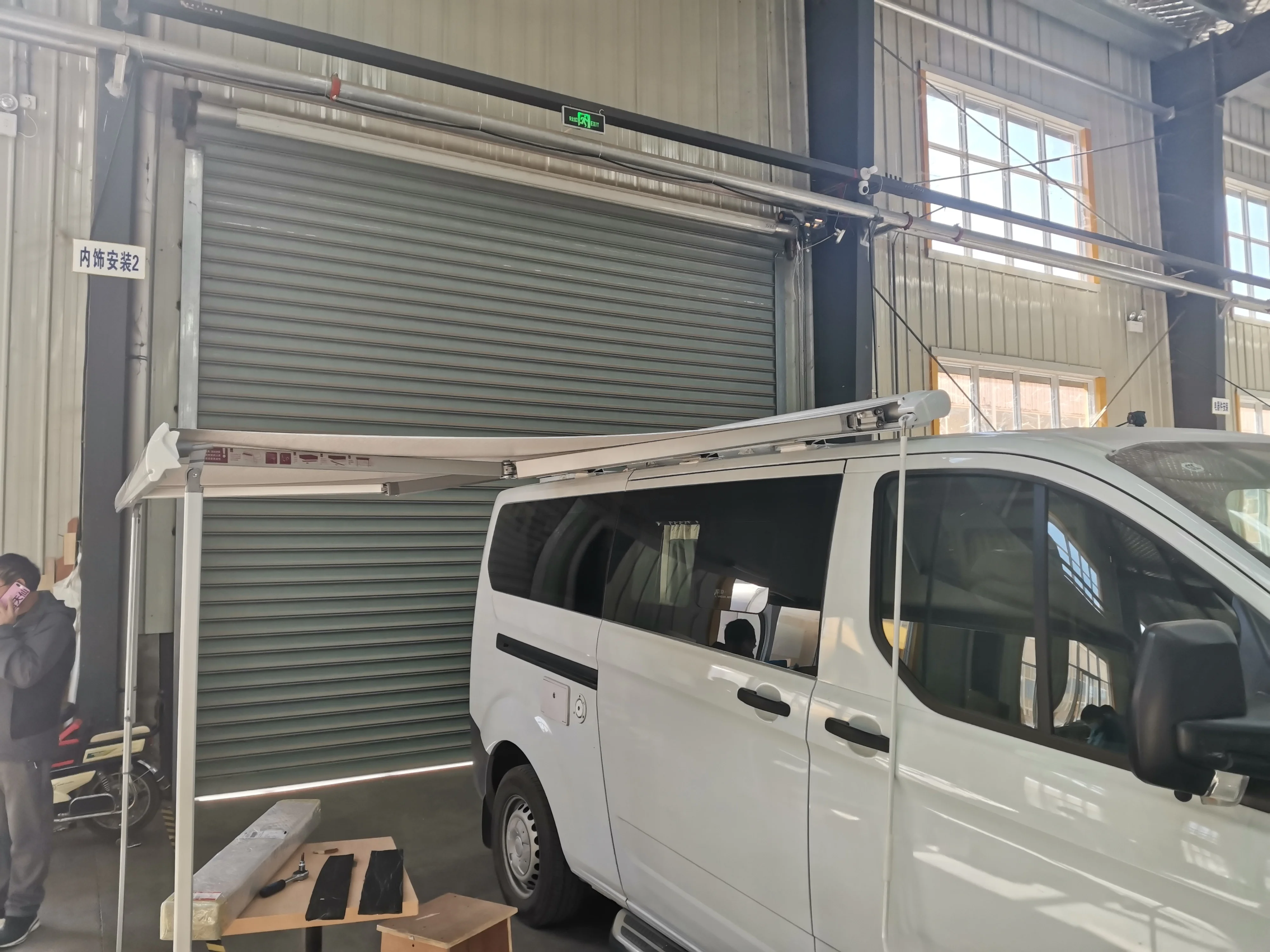 Soleflex S35  Retractable Electric Top Mounted Cassette Camper Awning