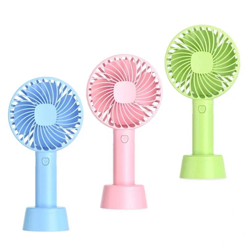 Outdoor Standing Small Portable Rechargeable Electric Fan Custom Bracket Adjustable Cooling Mini USB Desk Handheld Fan