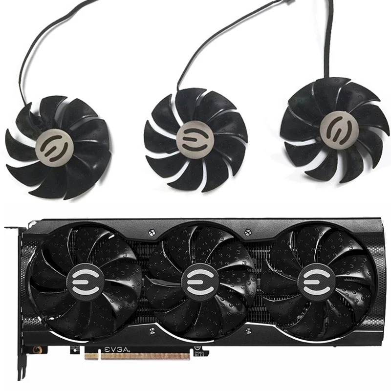 Новый 87 мм PLD09220S12H 12V 0.55A 4Pin графического процессора вентилятор охлаждения для EVGA RTX 3070 3080 3090 XC3 черный игровая