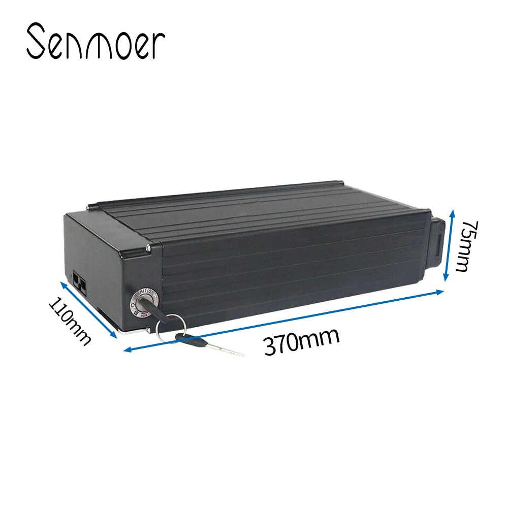 High Quality 36V 48V 52V Electric Bicycle Lithium 18650 21700 Cell Rechargeable Ebike Battery Back-up Battery Rear Rack Battery
