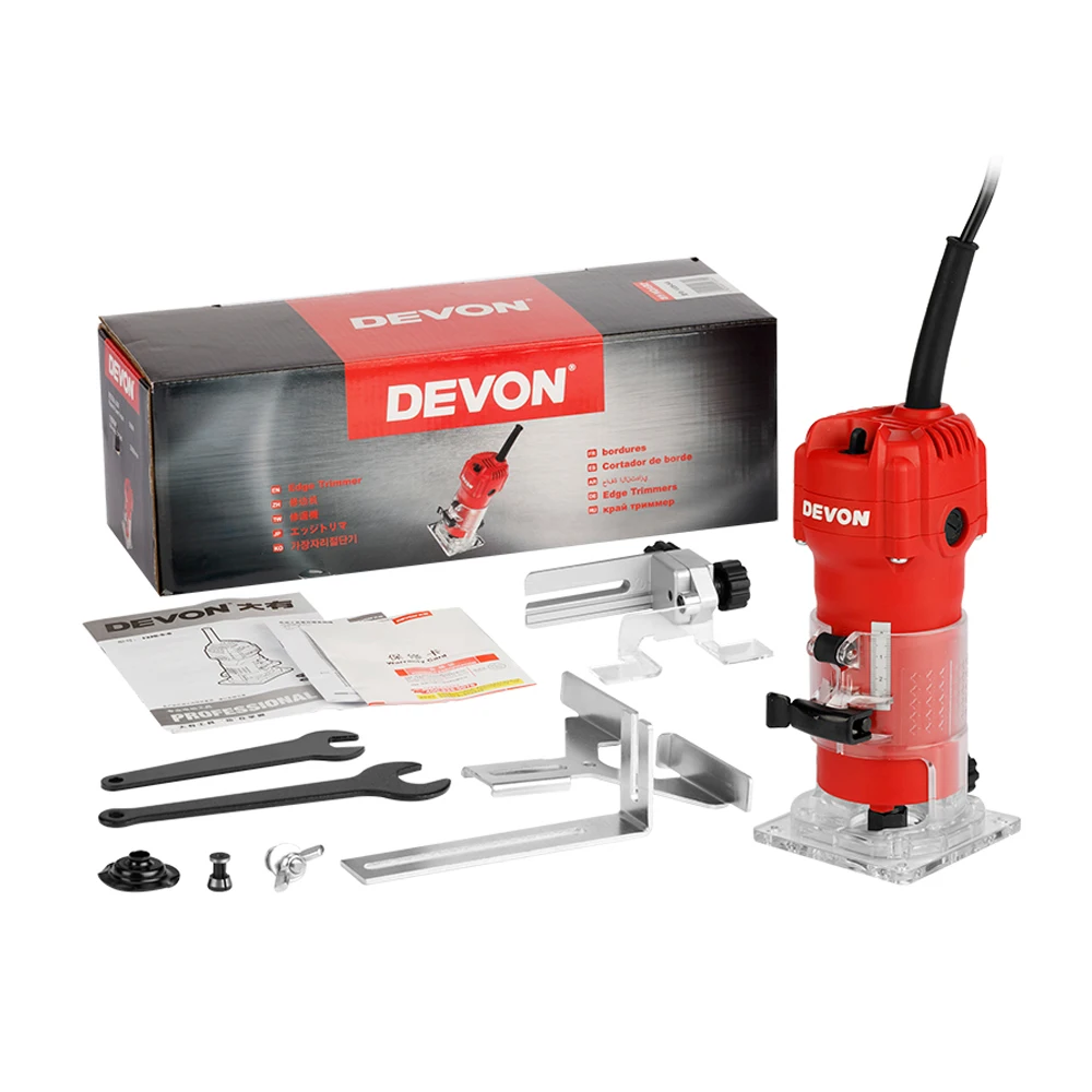 DEVON 1326-5-6 High Precision Portable Electric Router Wood Power Tool Edge Trimmer