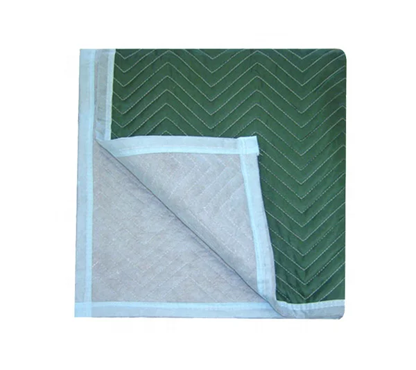 Light Woven Multi-moving Blanket Blue Non Woven and Green Customized 100% New Recycled Denim Cotton Fillers LAOS PDR CE\CPSR\ISO
