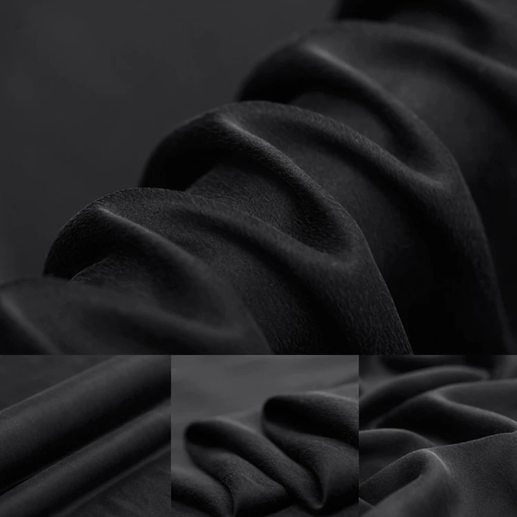6A класс 100% чистый mluberry шелк Sandwash креп шелковый атлас тяжелая ткань 22