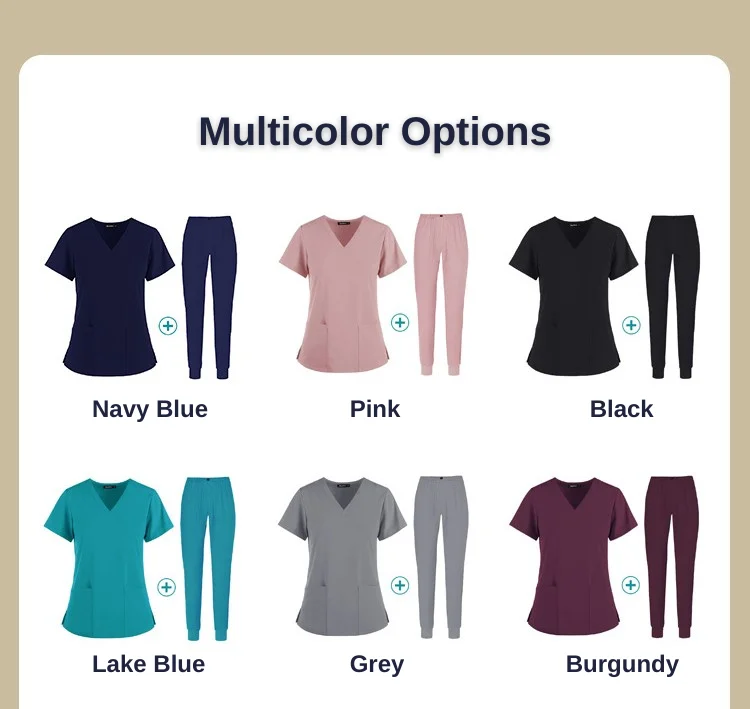 China Manufacturer Lab Coat Medical Scrubs Nursing Short Sleeves  Uniforms for Male and Female