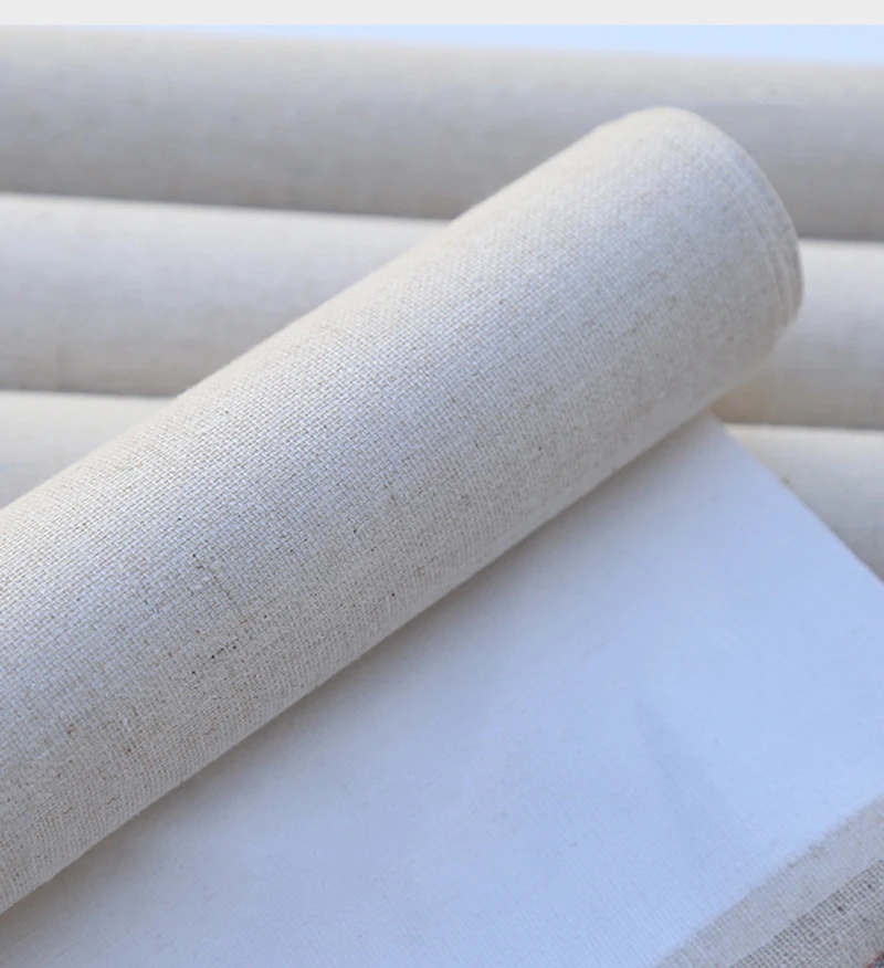 Bview Art Triple Primed Gesso Acid Free Linen Unstretched Canvas Roll