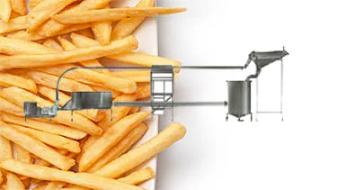 factory price Automatic potato chips french fries processing equipment 1000kg-10000kg per hour