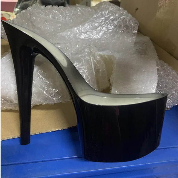 7 inch- 17cm super high heel sole  ABS material  black white red