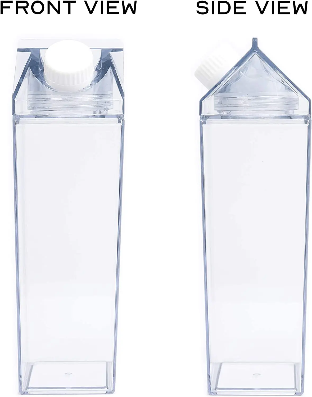 1000ml rectangle transparent bottle, plastic milk carton water bottle 1l, 1l clear bottle