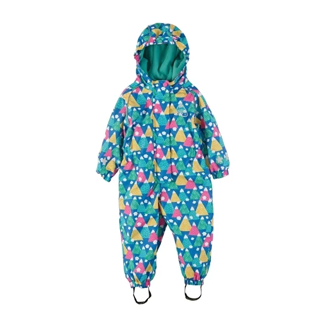 100% waterproof seam welded kids one piece raincoat