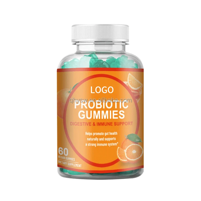 OEM Probiotics Gummies For Balanced    Belly Pectin Fiber Dietary Supplement   Probiotics Gummies