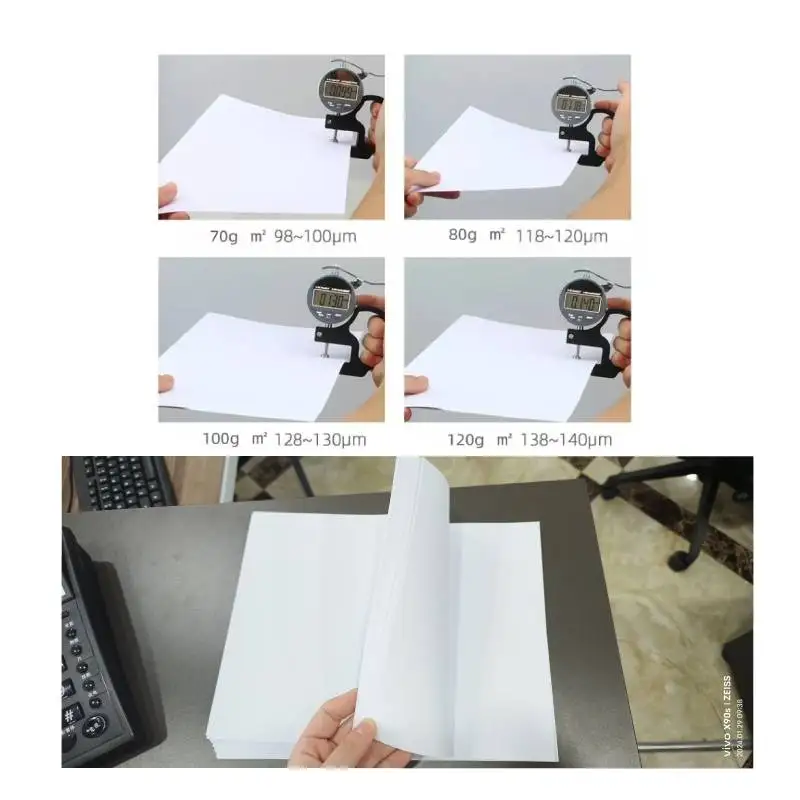 GRADE a Office Supplies 216 mm X 279 mm 8.5 X 11 Inches  HP Letter Size White 500 Sheets Copy a Paper Per Pack Ream 75 Gsm M2