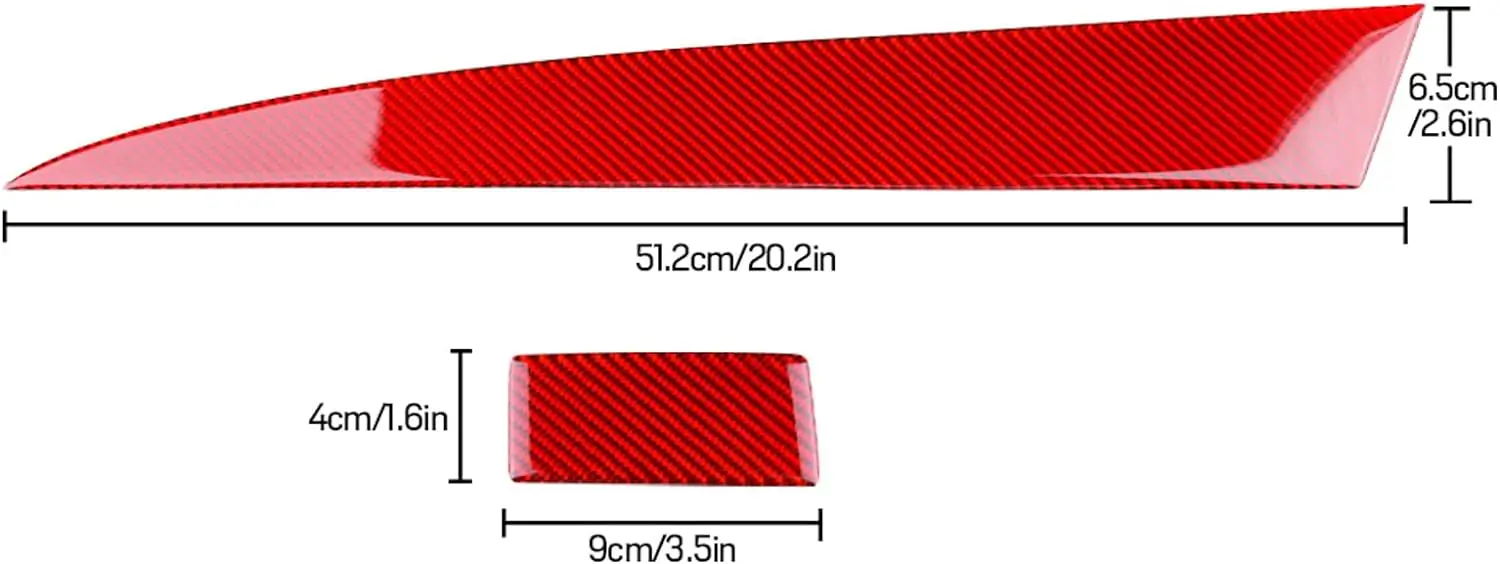 Carbon Fiber Car Dashboard Decoration Strip Center Console Sticker & Copilot Storage Switch Handle Cover Interior Trim for Mazda