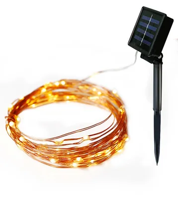 Outdoor Waterproof Solar String Fairy Lights LED Garland Solar Power Lamp For Garden Christmas Decoration 12m 100LED / 5m 50LED