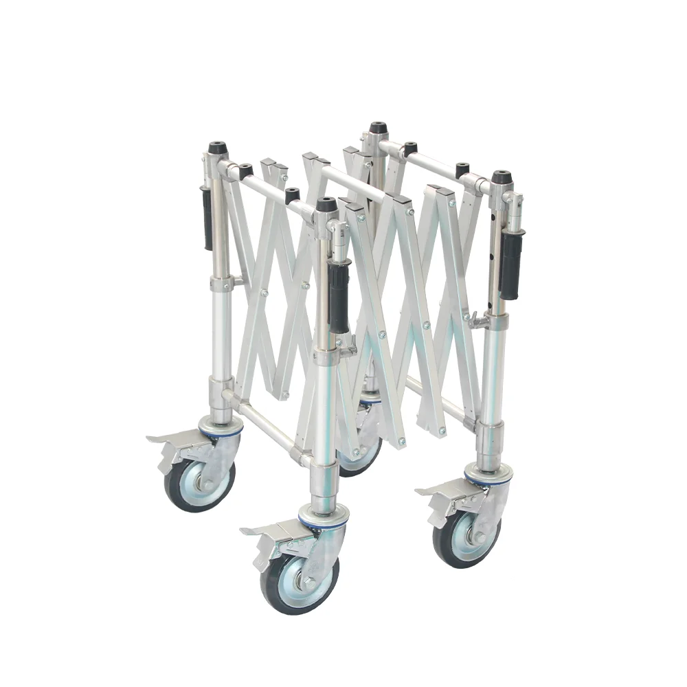 YXZ-D-4 Hot selling Funeral Products aluminum alloy Coffin and silver basket trolley church truck