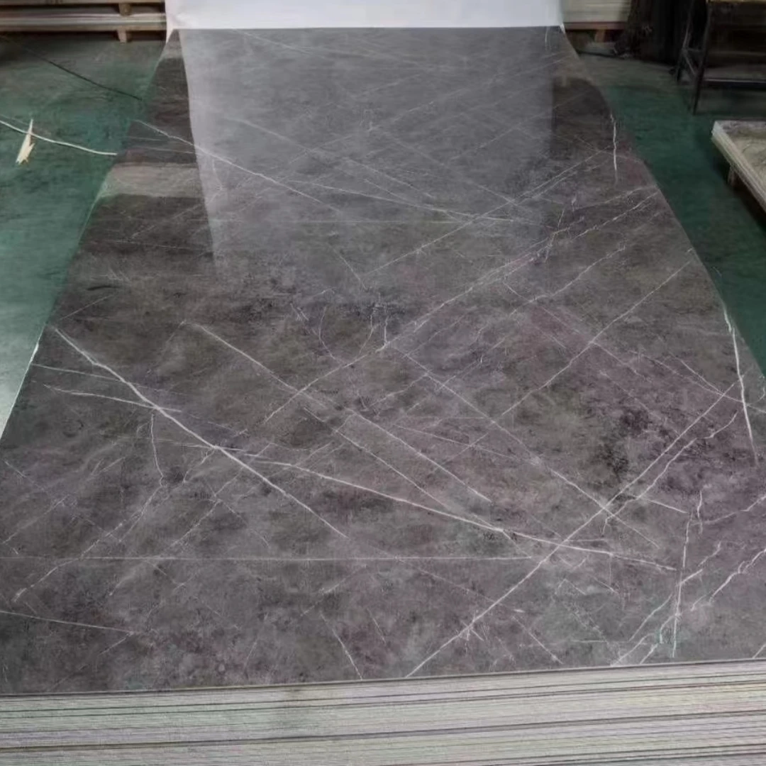 Marble Grain Melamine Paper Laminated 18mm Plywood for Cabinets/Wardrobe