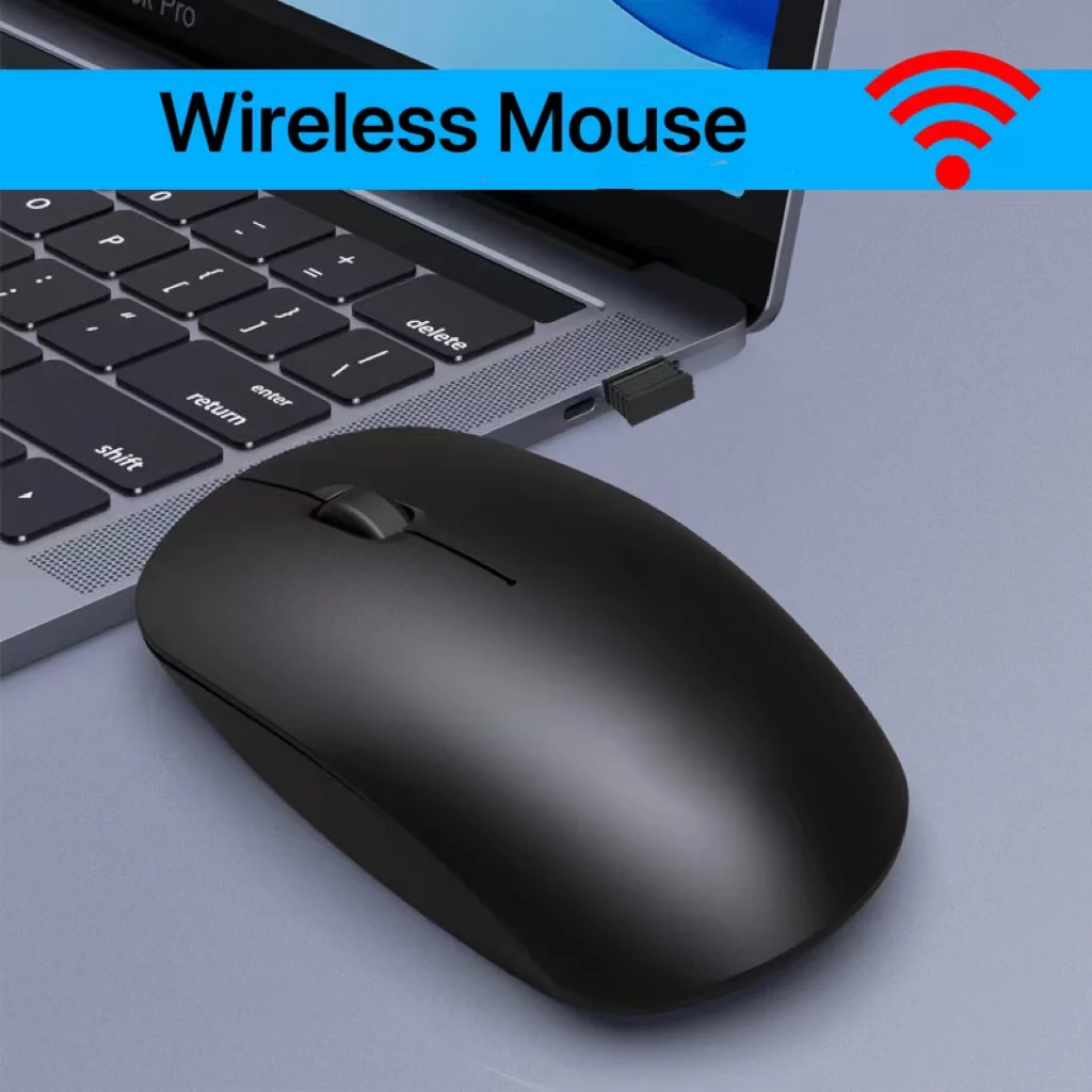 YONANSON New 2.4g Wireless Mute Mouse with Custom Logo for Laptop Desktop Office Business Gifts