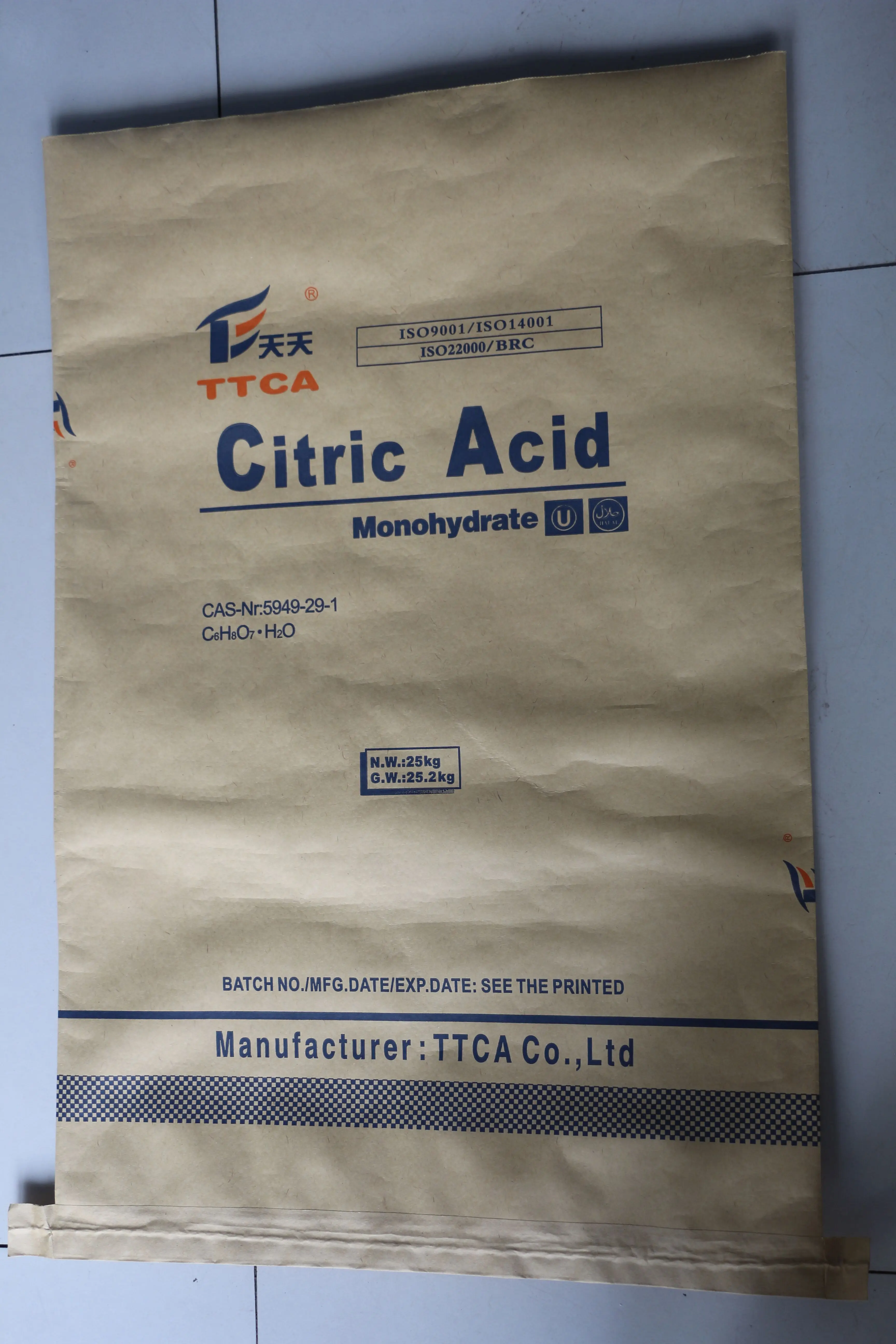 Моногидрат лимонной кислоты безводный 30-100