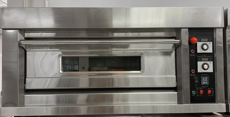 Высококачественная кухонная газовая духовка из нержавеющей стали с одной палубой и двойным лотком, газовая духовка по хорошей цене
