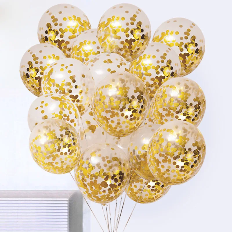 12 inch Glitter Confetti Latex Balloons Wedding Christmas Party Decoration