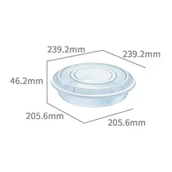 Transparent rectangular plastic lunch boxes, disposable takeaway plastic food containers