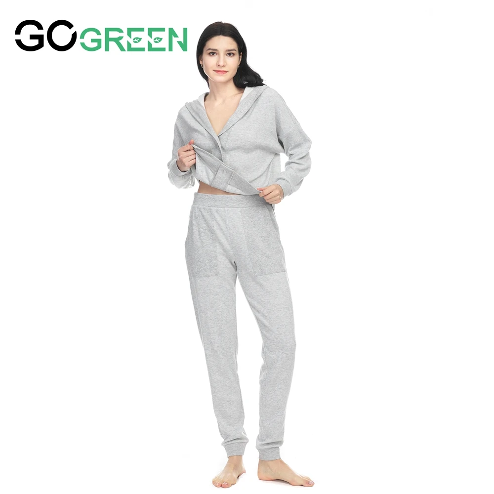 Long Sleeves Viscose High Quality Homely Designer Pajamas Two Pieces