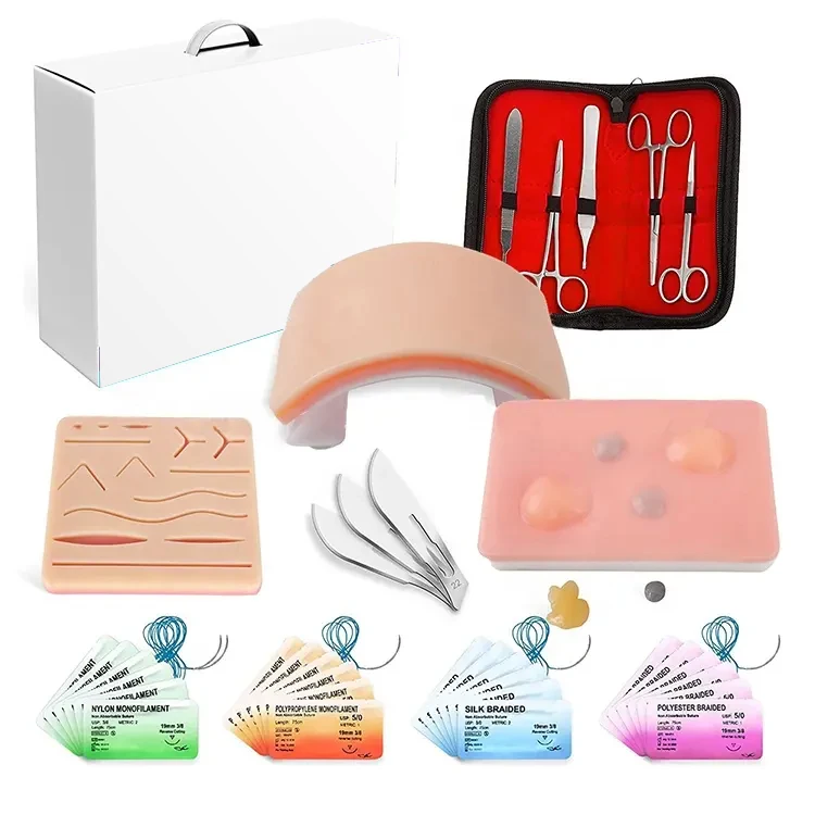 Hot sale Surgical Suture Pad Practice Kit Skin Practice Module Suture Kit for Training Practice Pad Suture Tool Kit