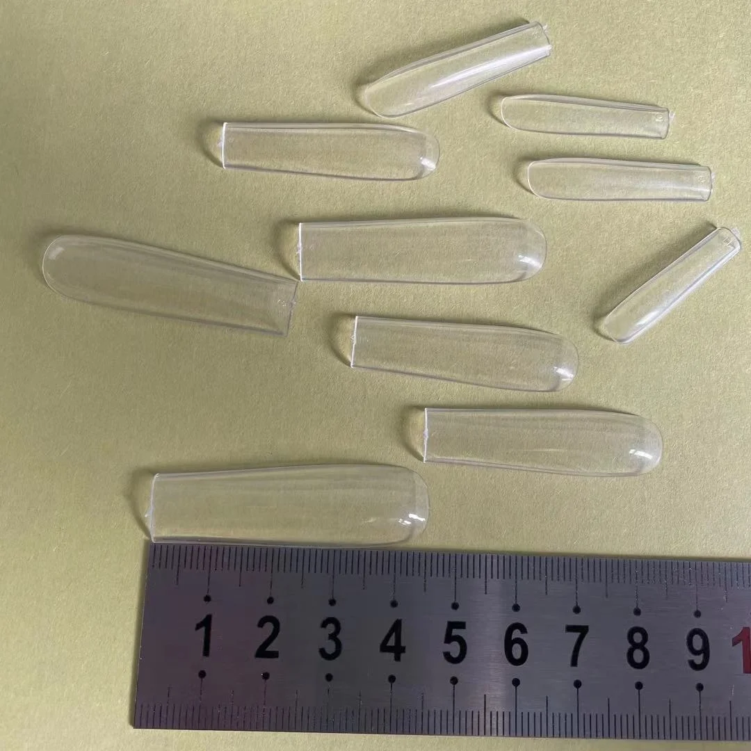 
600Pcs XXL Long Square Full Coverage Clear Nail Tips High Quality ABS Material Press On Nails For Wholesale 