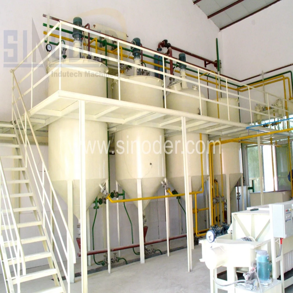 Peanut Sunflower Oil Refinery Machine/Avocado Oil Extraction Machine Plant/Small Vegetable Cooking Crude Oil Refinery Machine