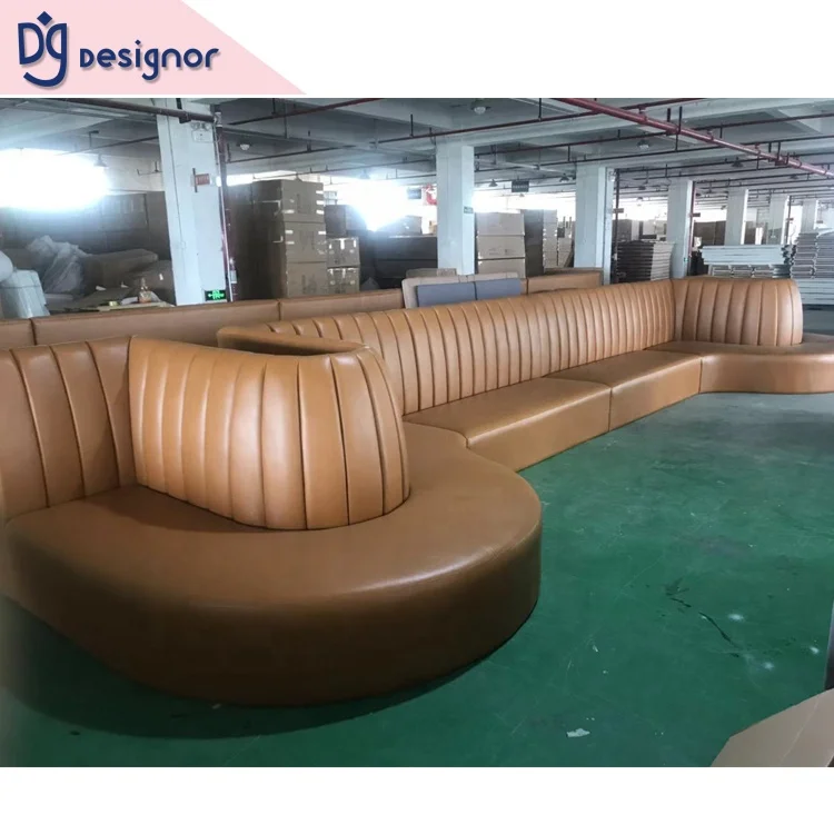 Современная мебель для ресторана на заказ DG, кожаный диван