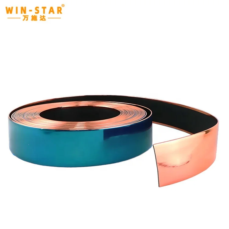 China Factory Wholesale Gold silver PVC furniture decorative strip Sofa base edge plastic edge sealing strip