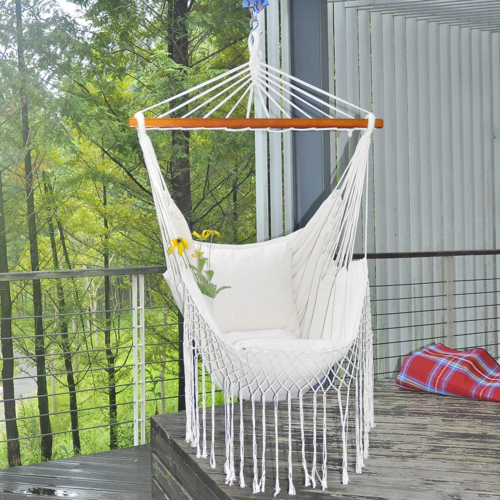 
 Новый дизайн 2020, подвесное кресло-гамак с кисточками для улицы и дома, свободная подставка, качели  