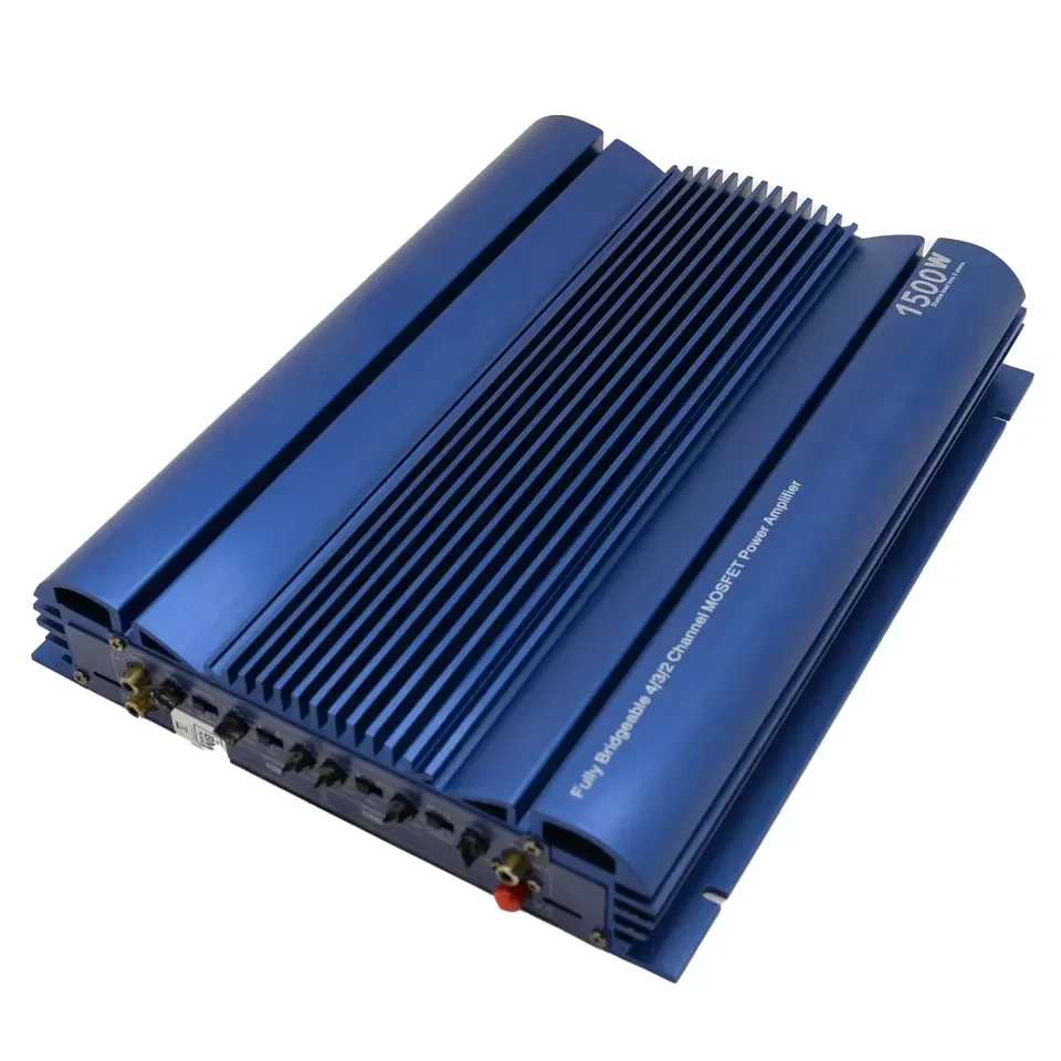 Best Selling In African Market Max 1500W Fully Bridgeable 4/3/2 Channel MOSFET Class AB Power Amp 4 Ch 80 Watt Car Amplifier