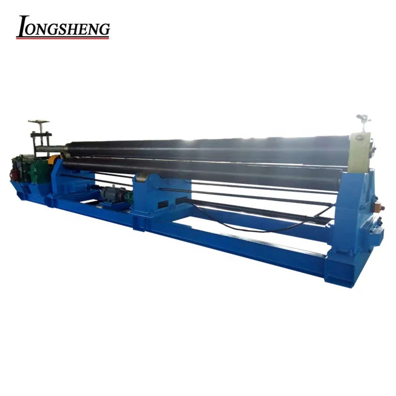 Longsheng W11-8X4000 тройной роликовый листогибочный станок с 3 роликами для алюминия и углеродистой