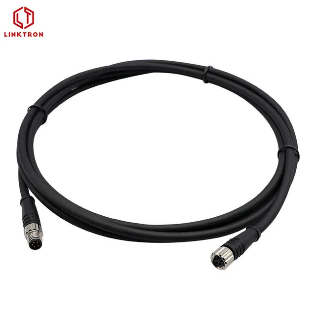 Factory manufacture 3 4 5 6 8 pin M8 M12 cable electric wire connector