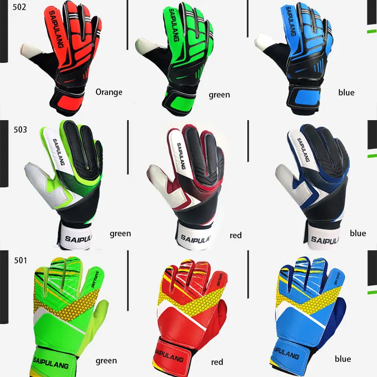 OEM Factory XS Football Finger Protection Rubber Soccer Goalkeeper Goalie Gloves For Youth & Adult
