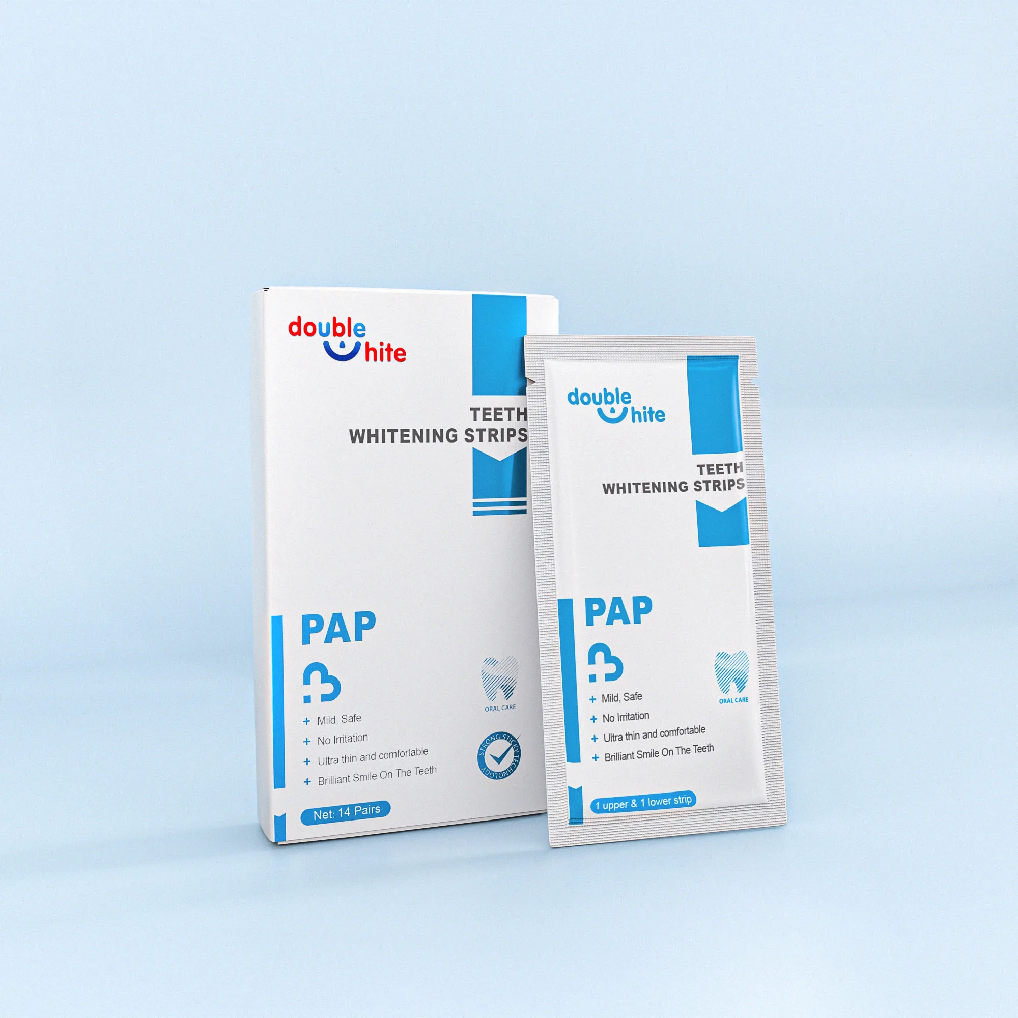 Индивидуальные отбеливающие полоски для зубов с пероксидом водорода PAP персонализированные ингредиенты