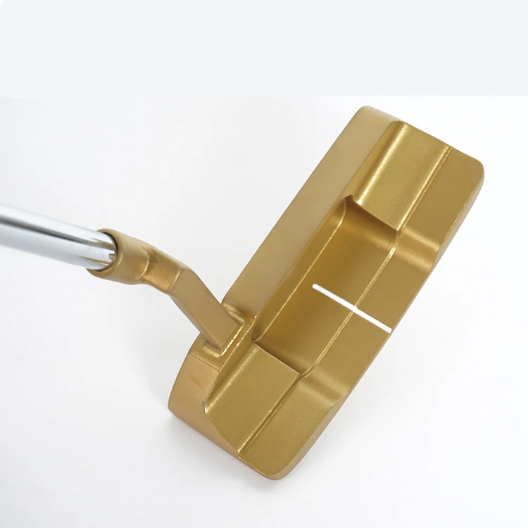 Wholesale High performance Gold Cnc Mill Mallet Golf Club Long Putter Head