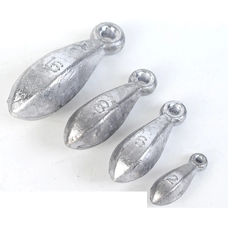 1 2 3 4 5 6 8 10 12Oz16 Oz Bulk Bullet Lead Weights Tackle Fishing Equipment Accessories Cheap Freshwater Saltwater Cast Sinker